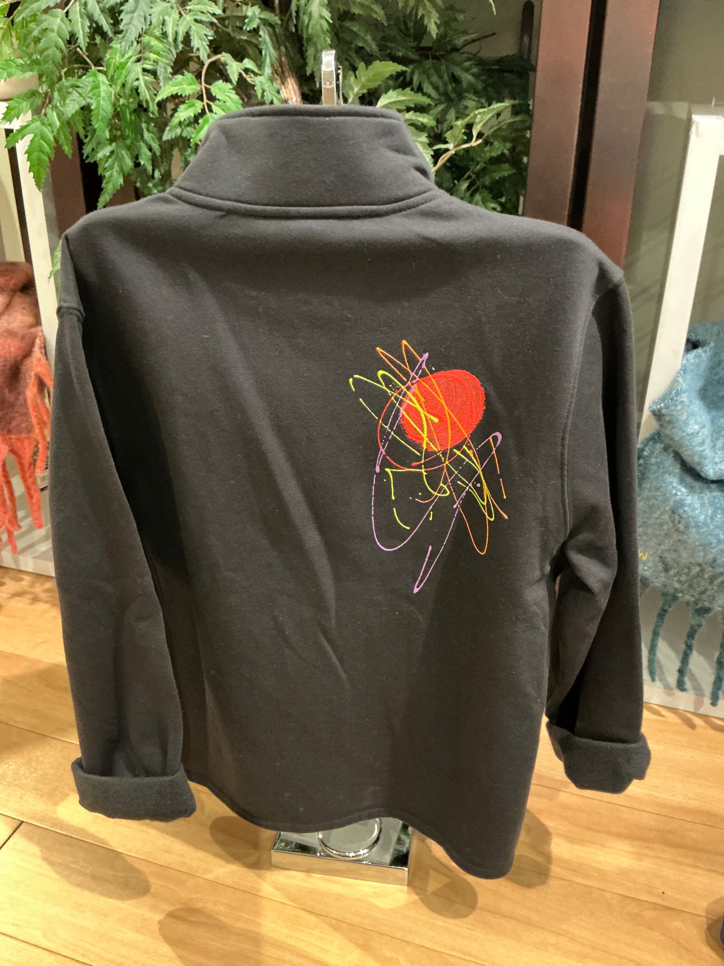 Black Colorful Art Sweatshirt
