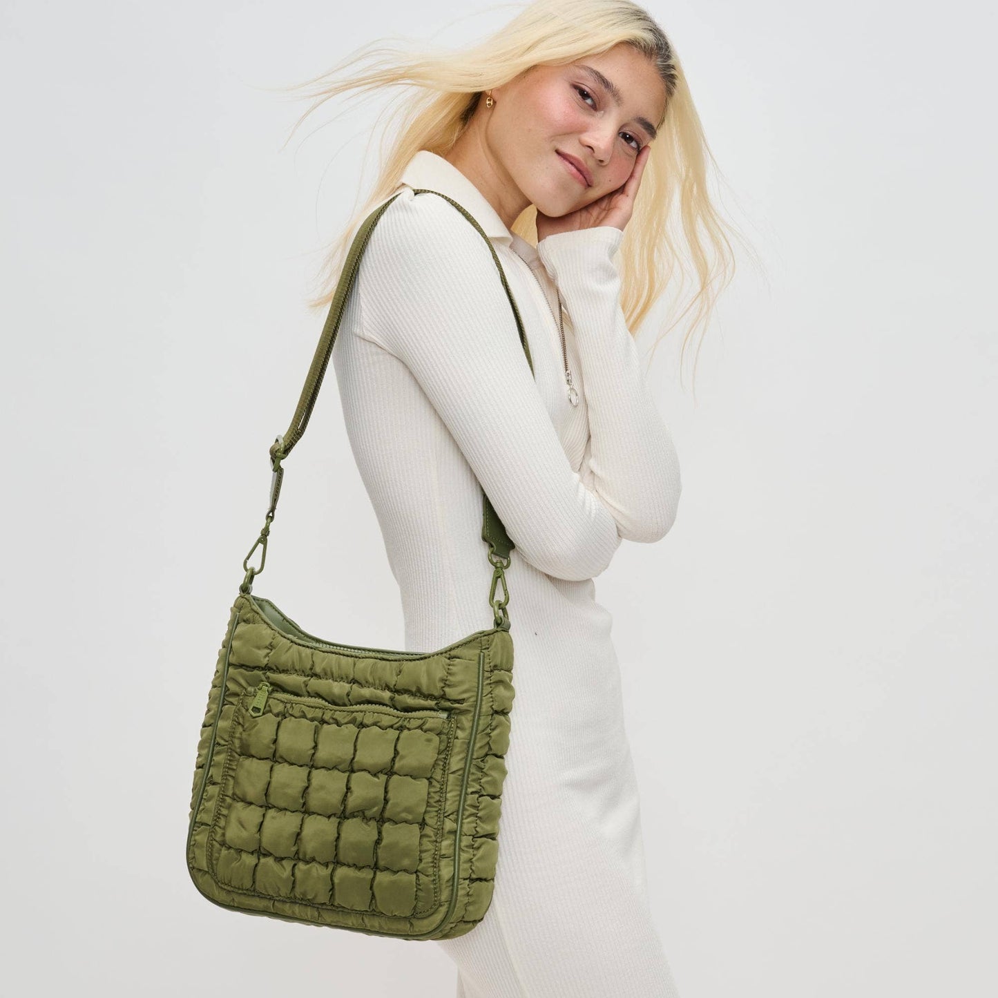 Aura - Quilted Nylon Puffer Crossbody