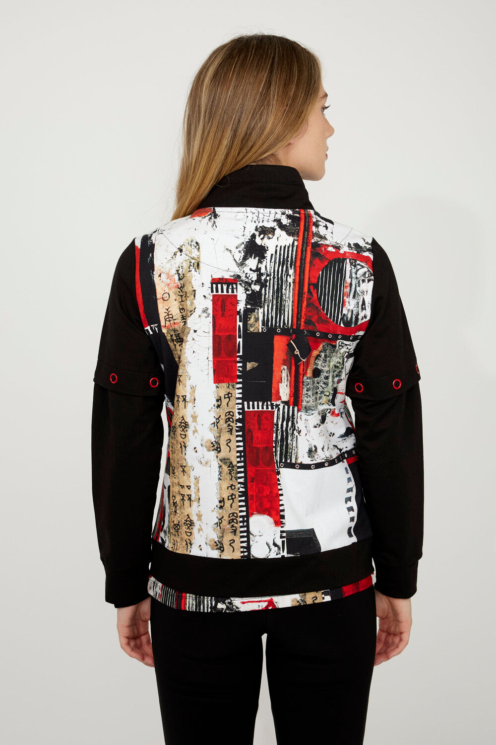 Abstract Bookworm Zip Jacket