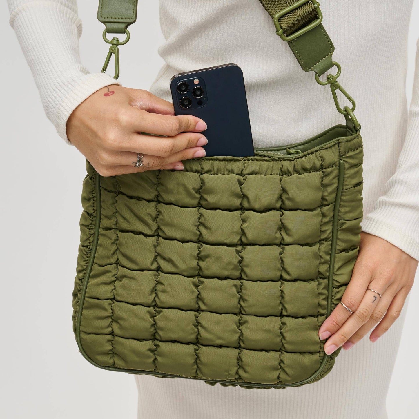 Aura - Quilted Nylon Puffer Crossbody