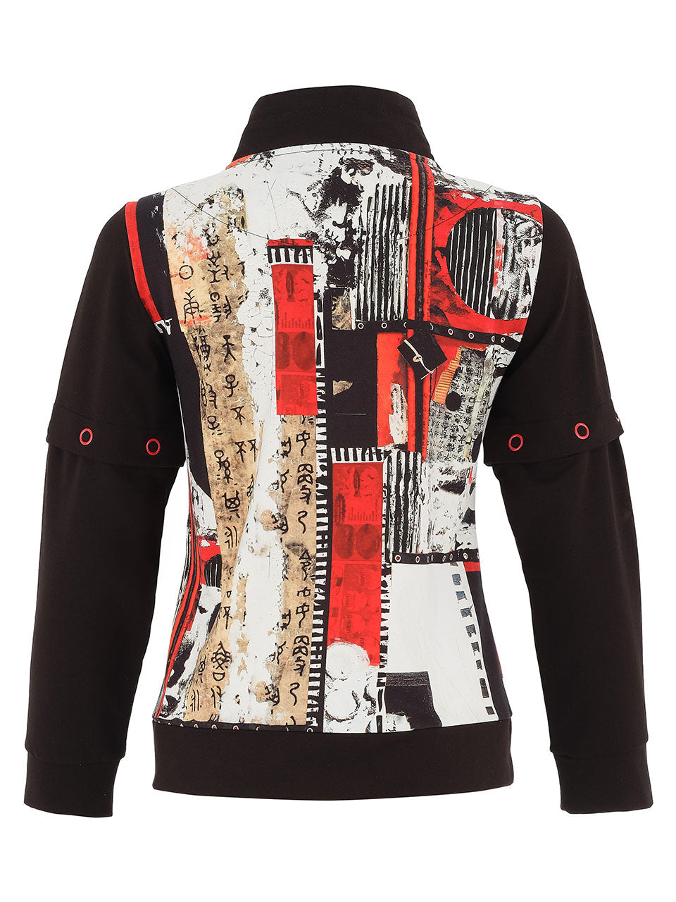 Abstract Bookworm Zip Jacket