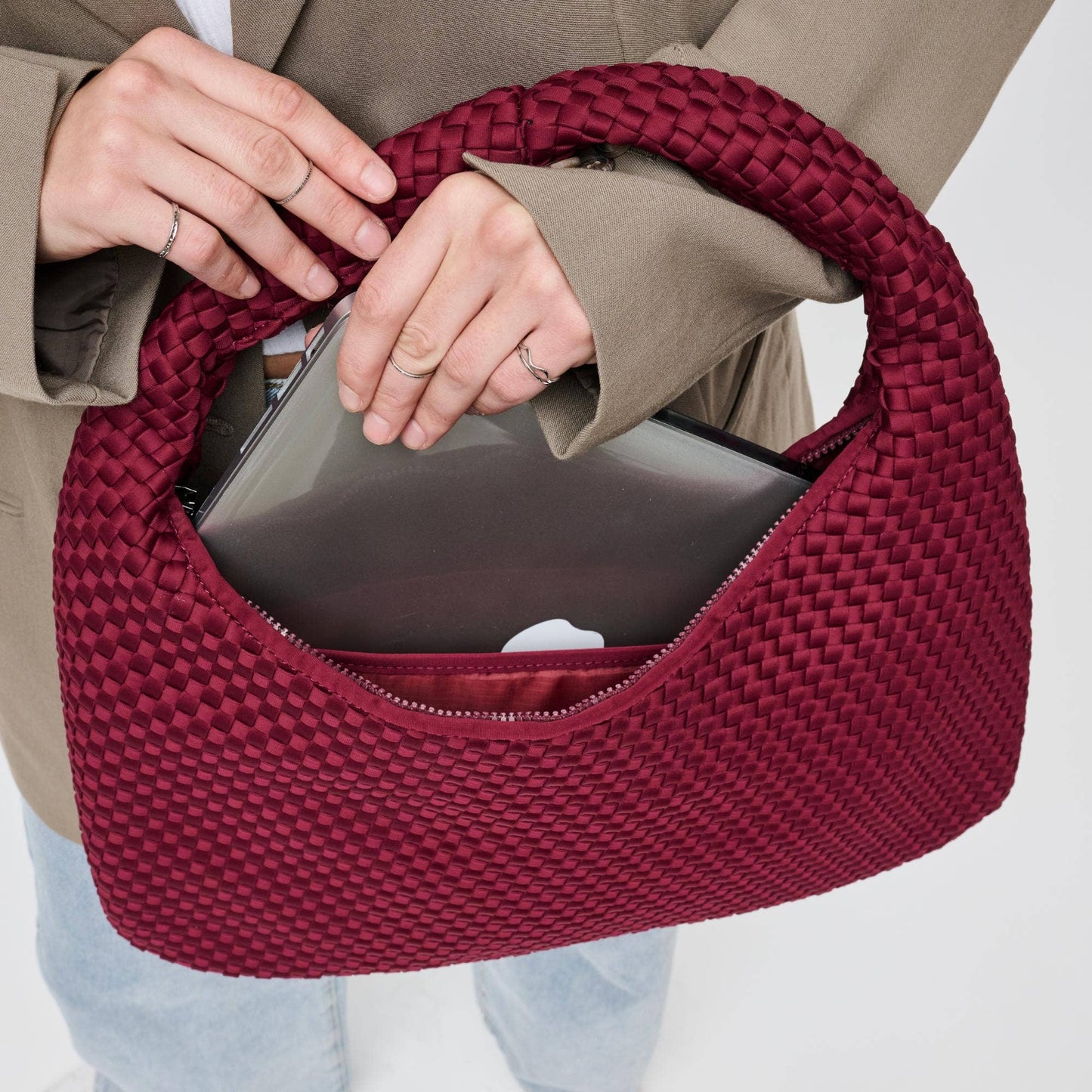 Dare to Dream - Large Woven Neoprene Hobo