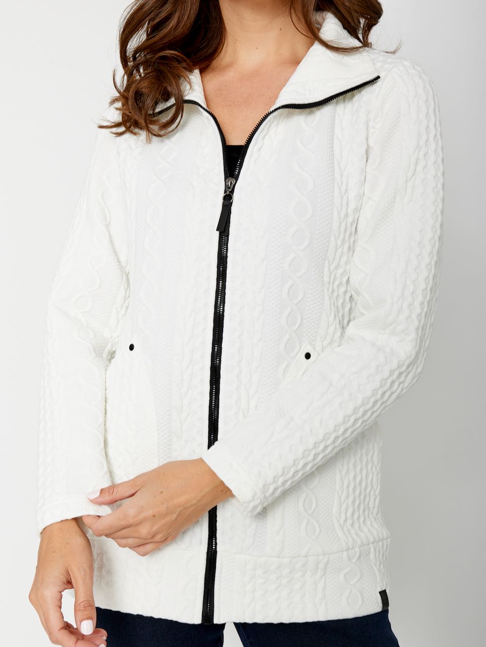 Funnel Neck Zip Jacket