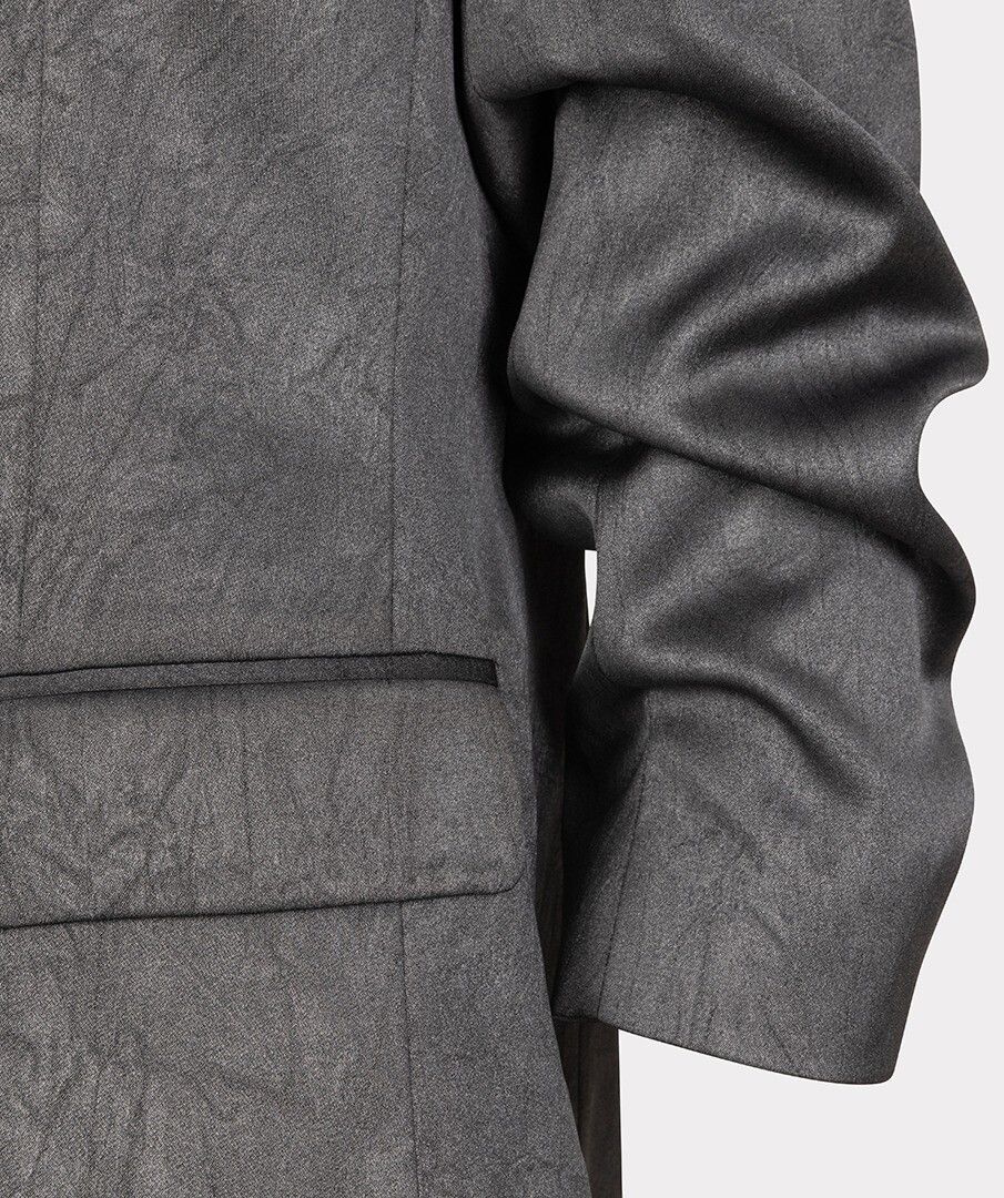 Shimmer Crinkle Blazer