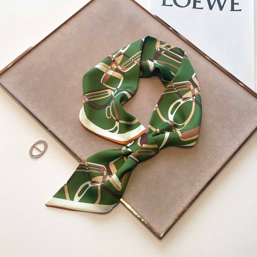 Green Stirrup Loop Scarf