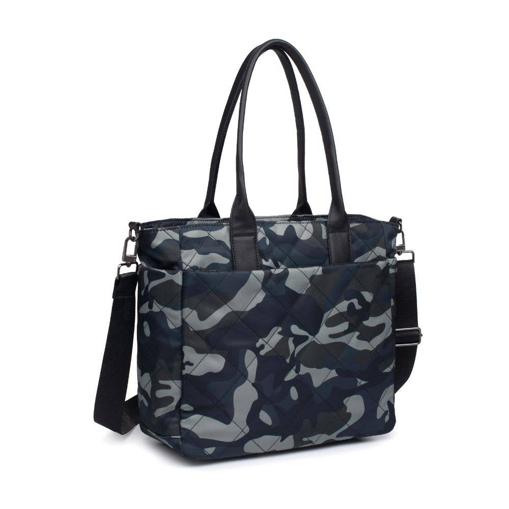 Motivator East West Quilted Nylon Tote