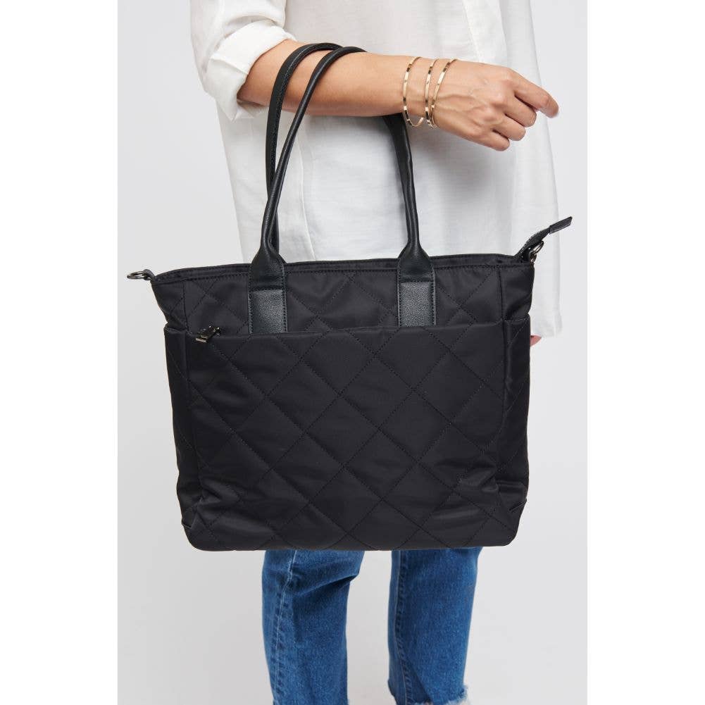 Motivator East West Quilted Nylon Tote