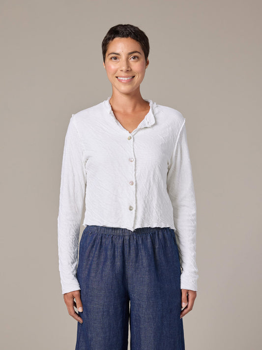 Crop Asymmetrical Cardi