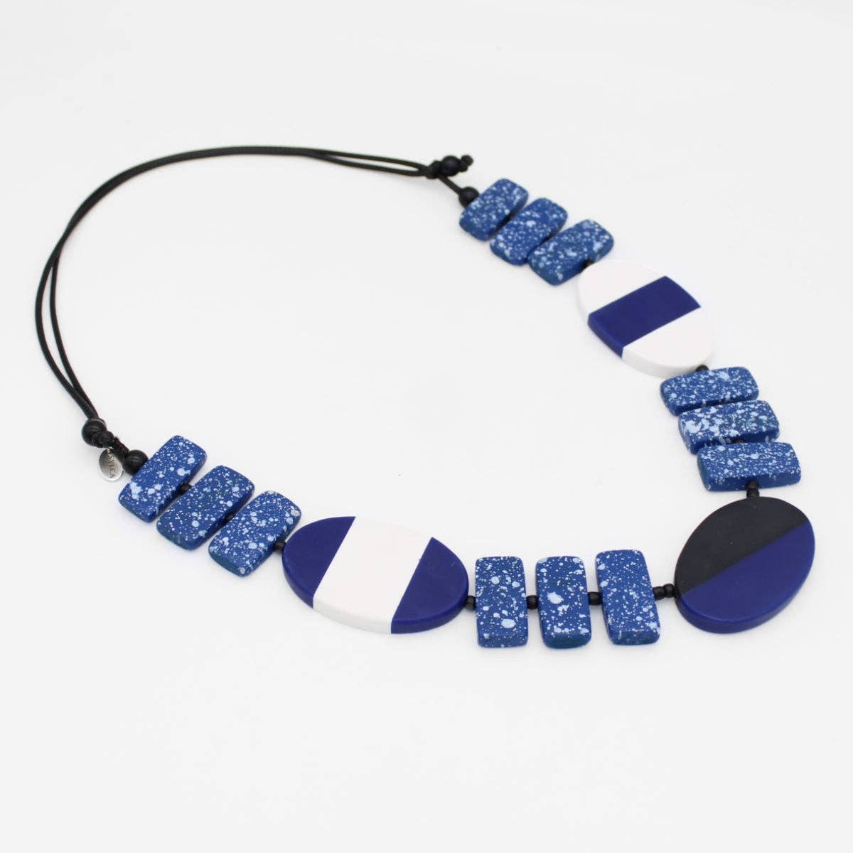 Blue Spackled Monroe Statement Necklace