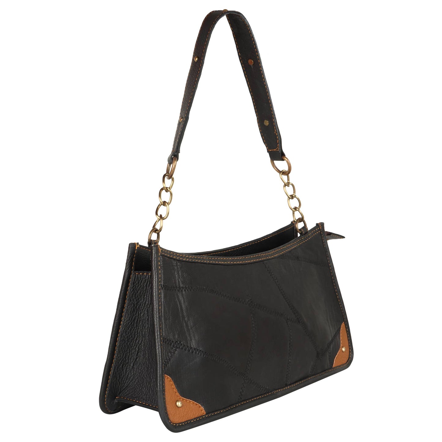 Sleek Shoulder Bag in Black