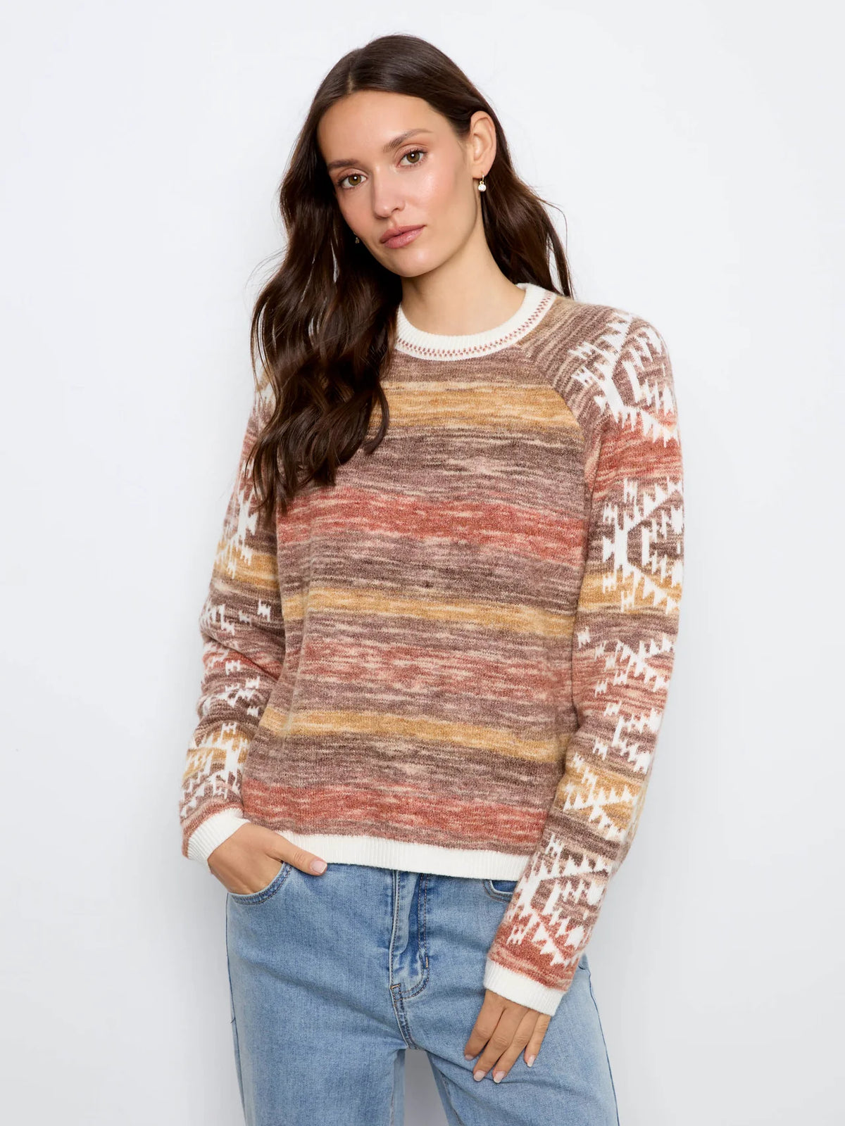 Aztec Reversible Raglan Sweater