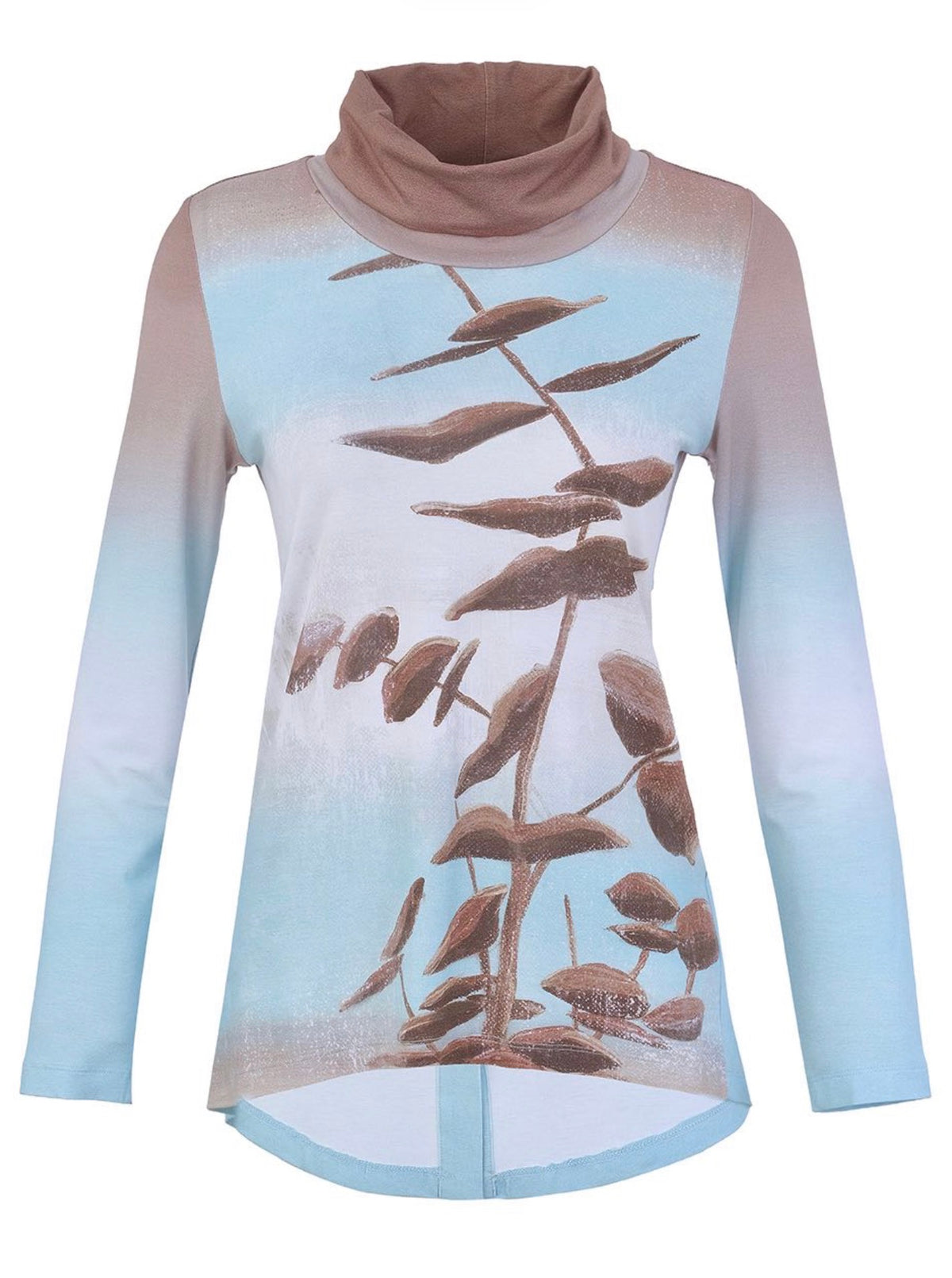 Winter Beach Cowl Neck Tunic