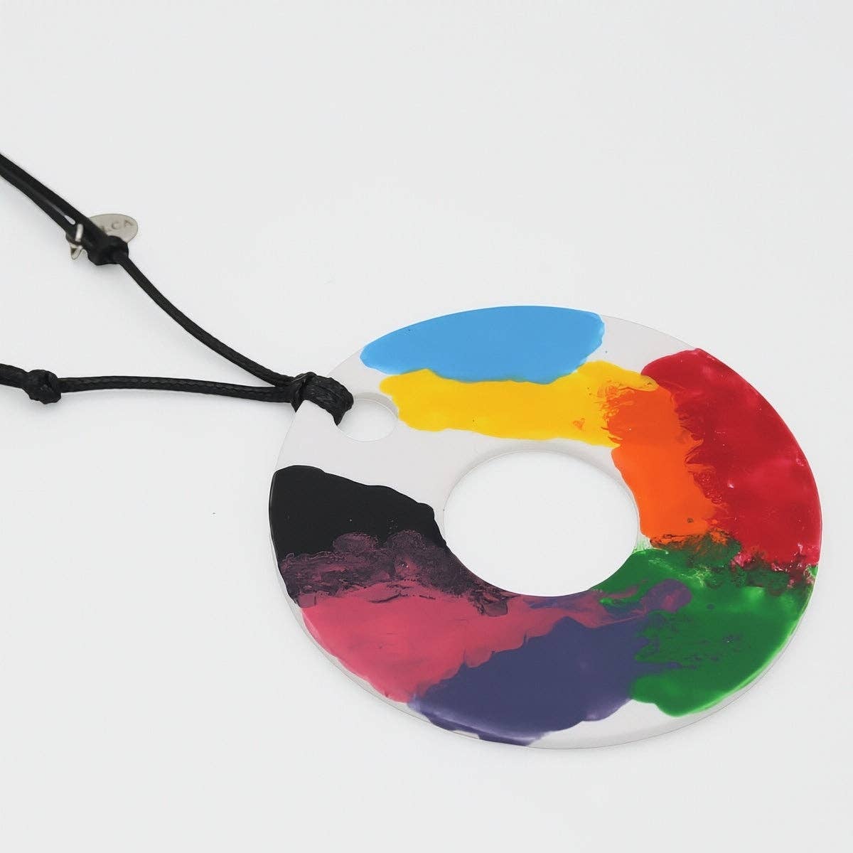 Painter’s Palette Resin Necklace