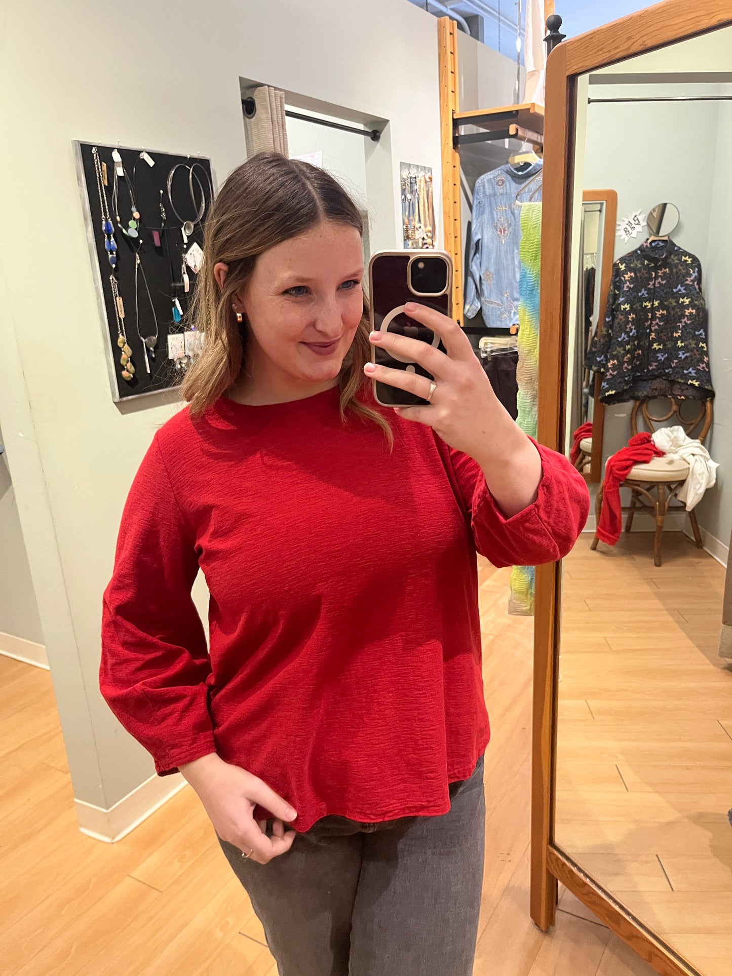 Lantern Sleeve Top