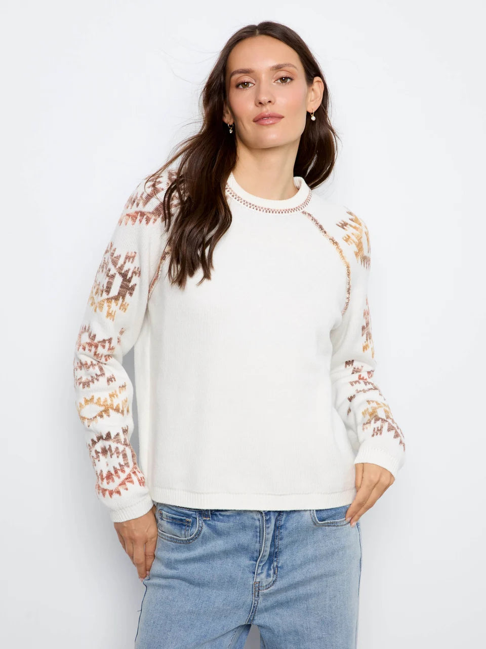 Aztec Reversible Raglan Sweater