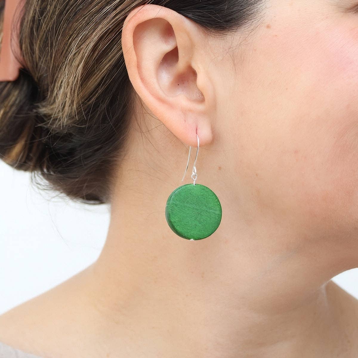 Green Dot Rosie Earrings