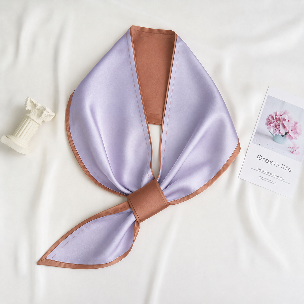 Coral Highlight Loop Scarf