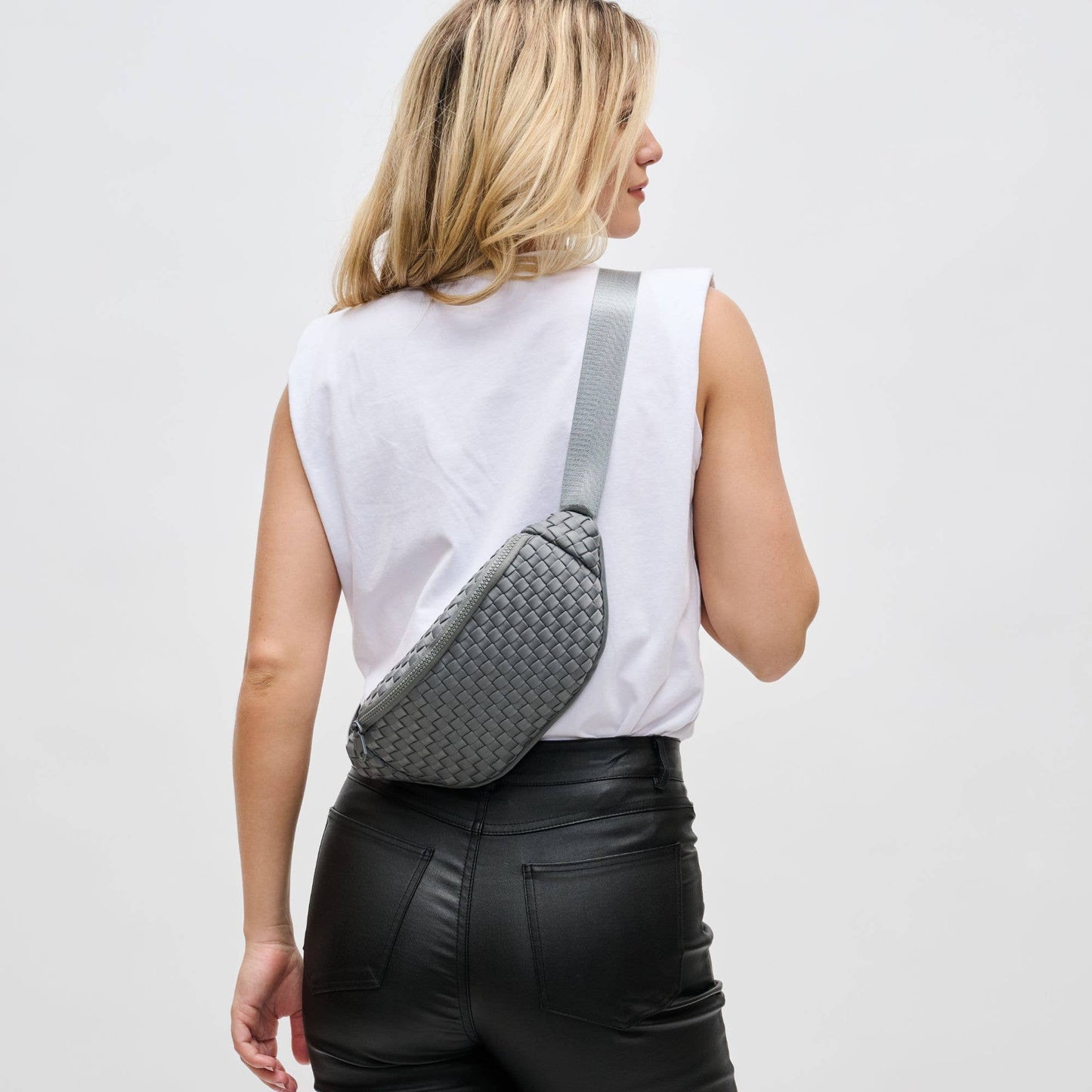Aim High  Woven Neoprene Belt Bag