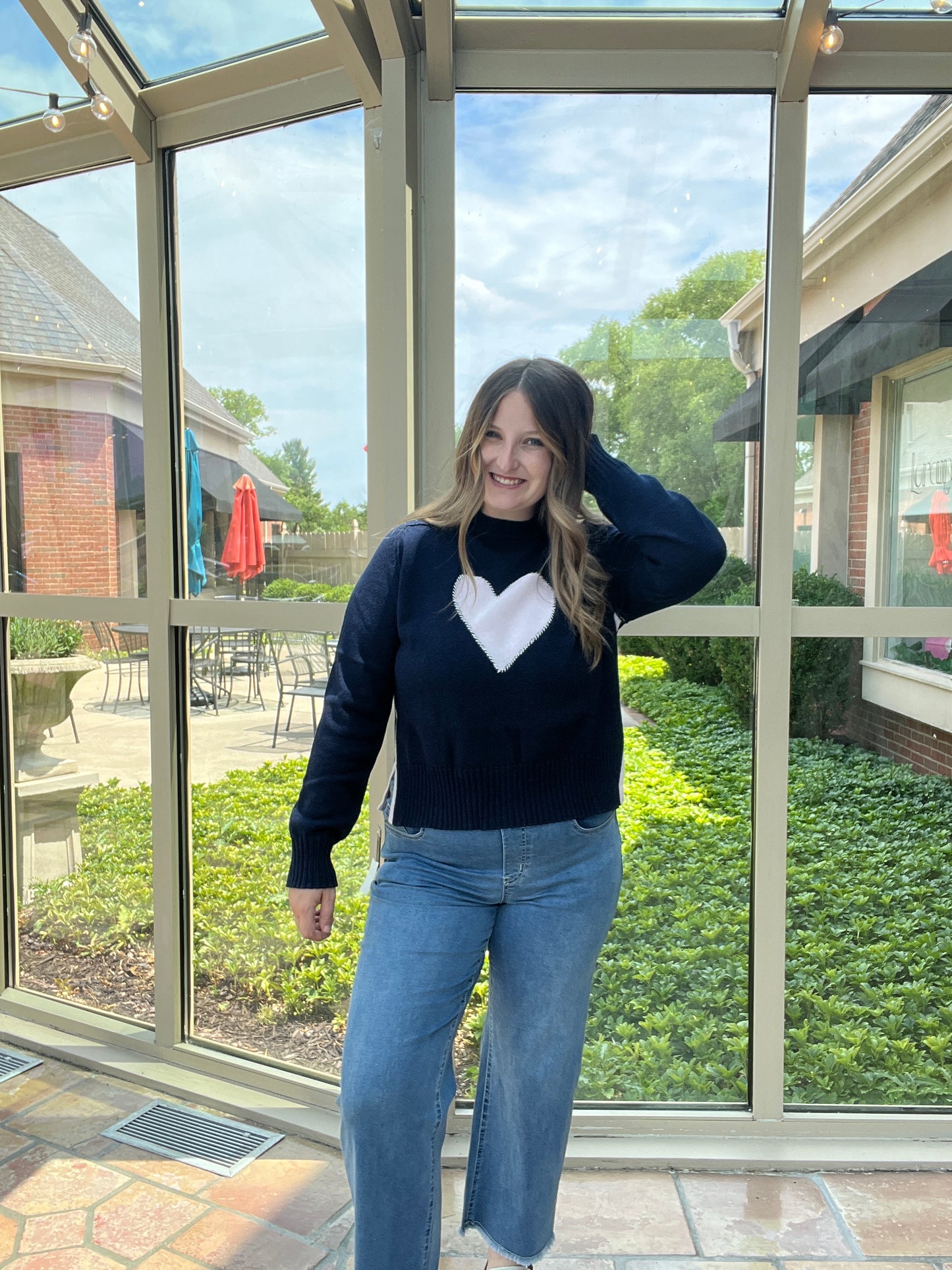 Cotton Cashmere Sweetheart Sweater