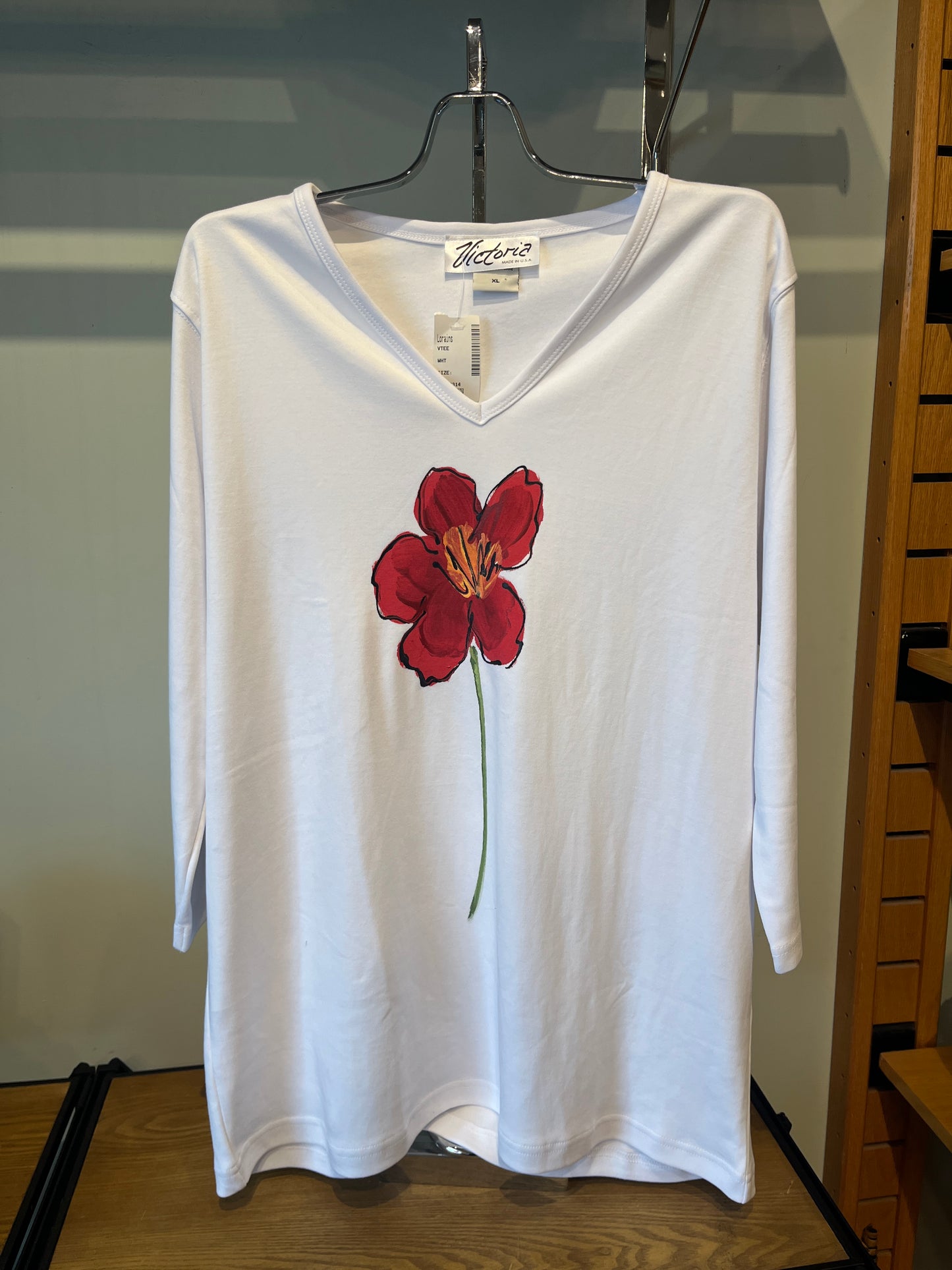 White Flower Tee