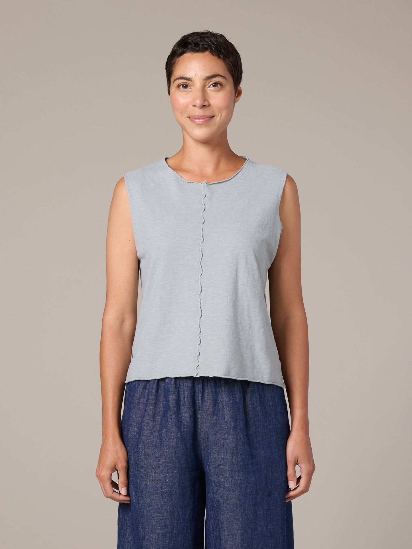 Seamed Shell - White