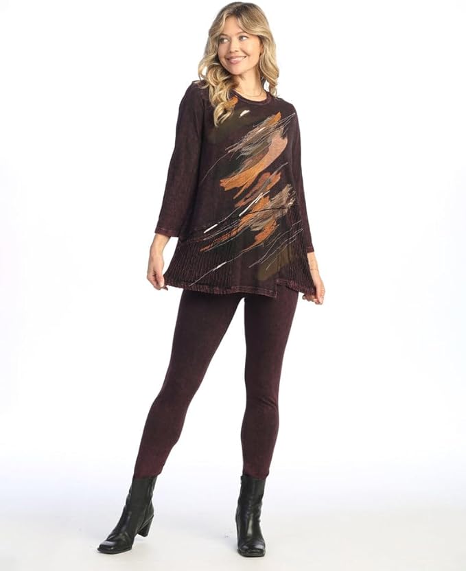 Wine "Opera" Mineral Wash Tunic Top