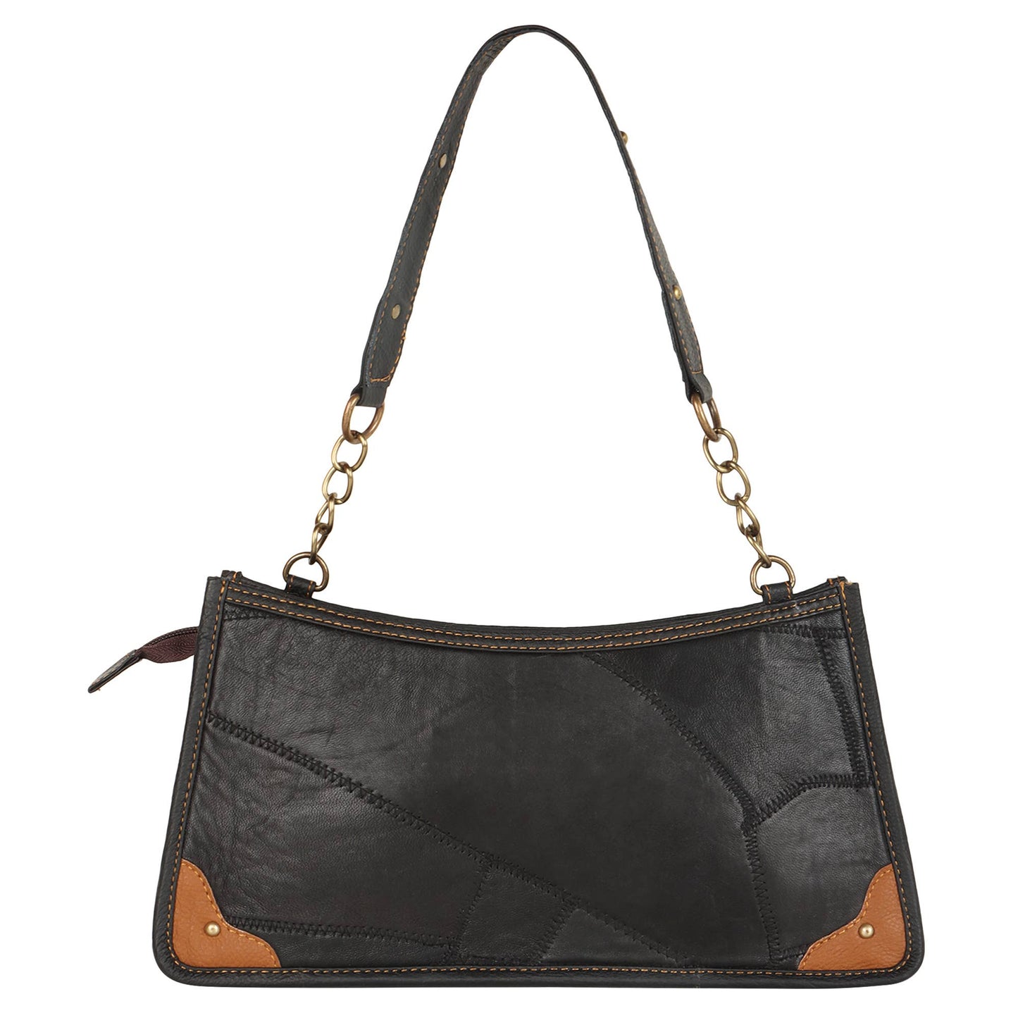 Sleek Shoulder Bag in Black