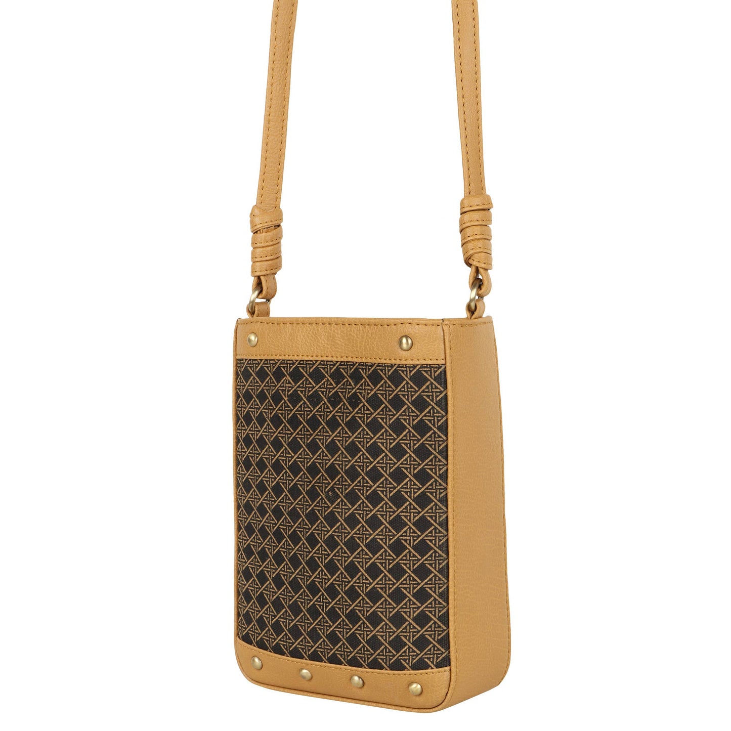 Tayla Diamond Print Bucket Bag