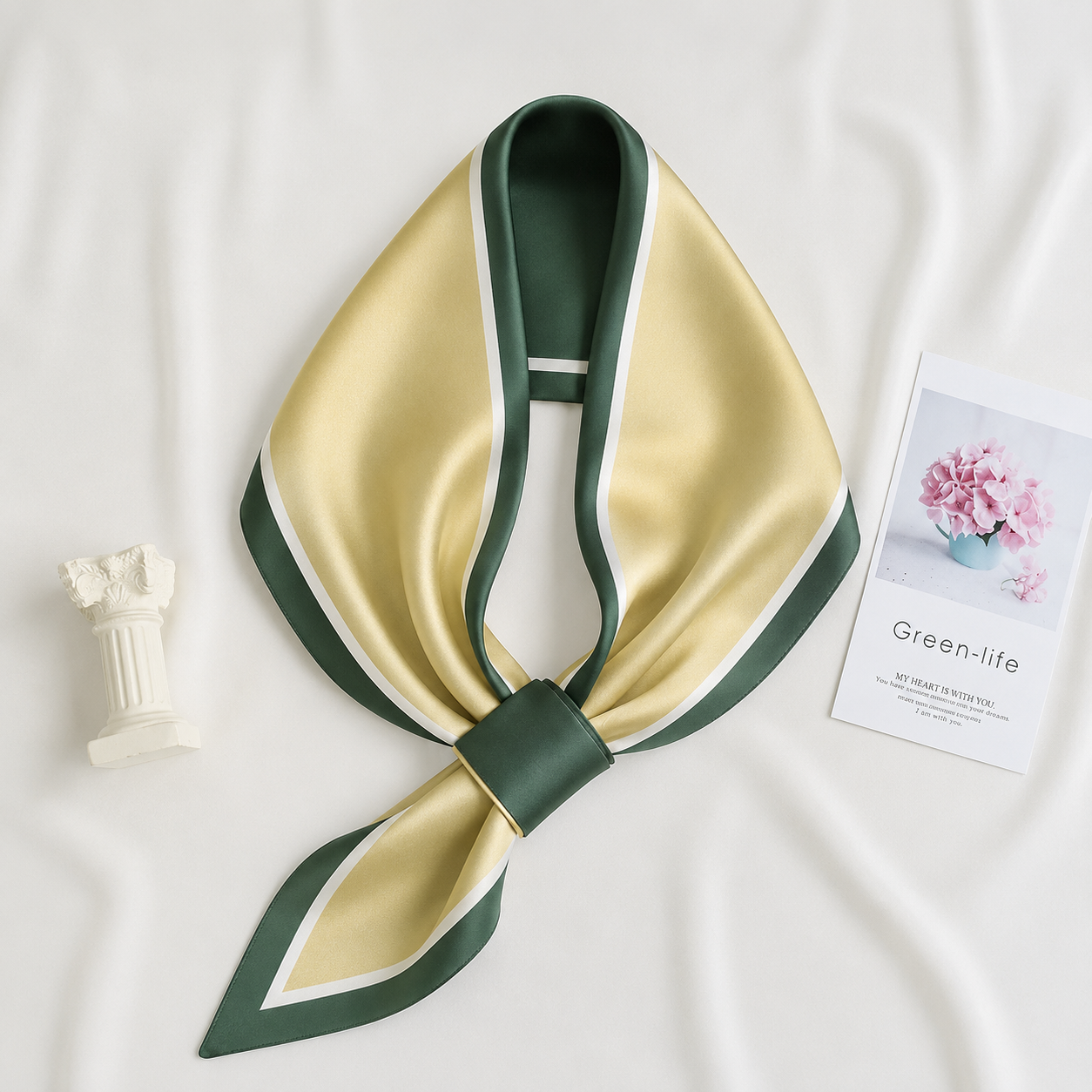 Green Highlight Loop Scarf