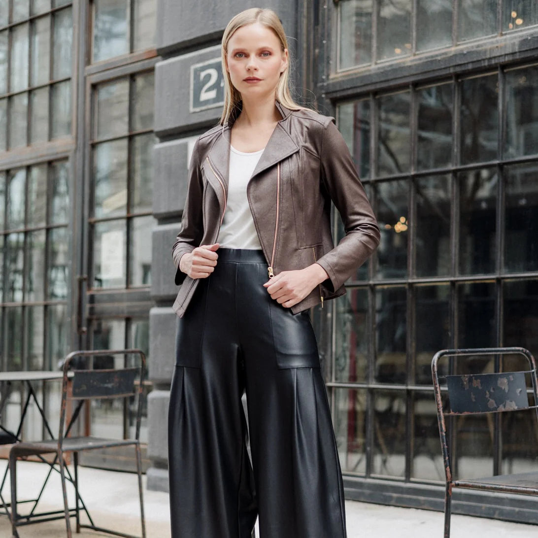 Brown Liquid Leather™ Signature Jacket