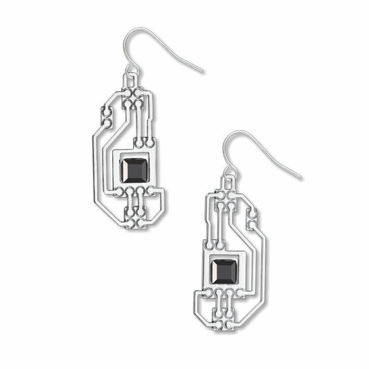 CIRCUITS EARRING, BLACK