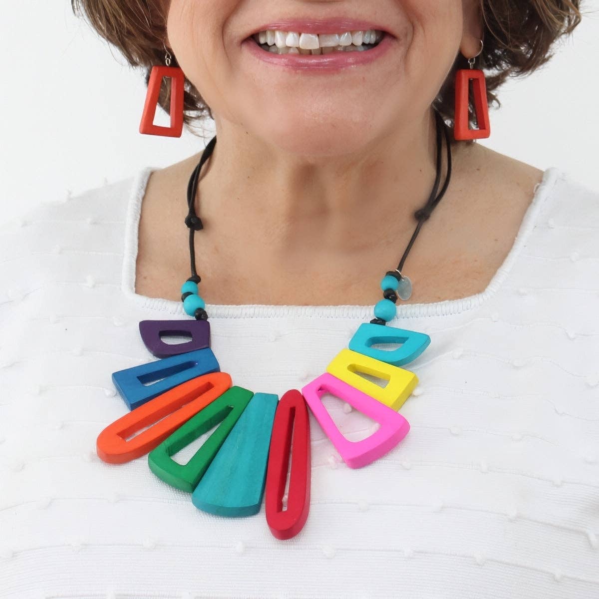 Multi Hues Boho Bloom Necklace