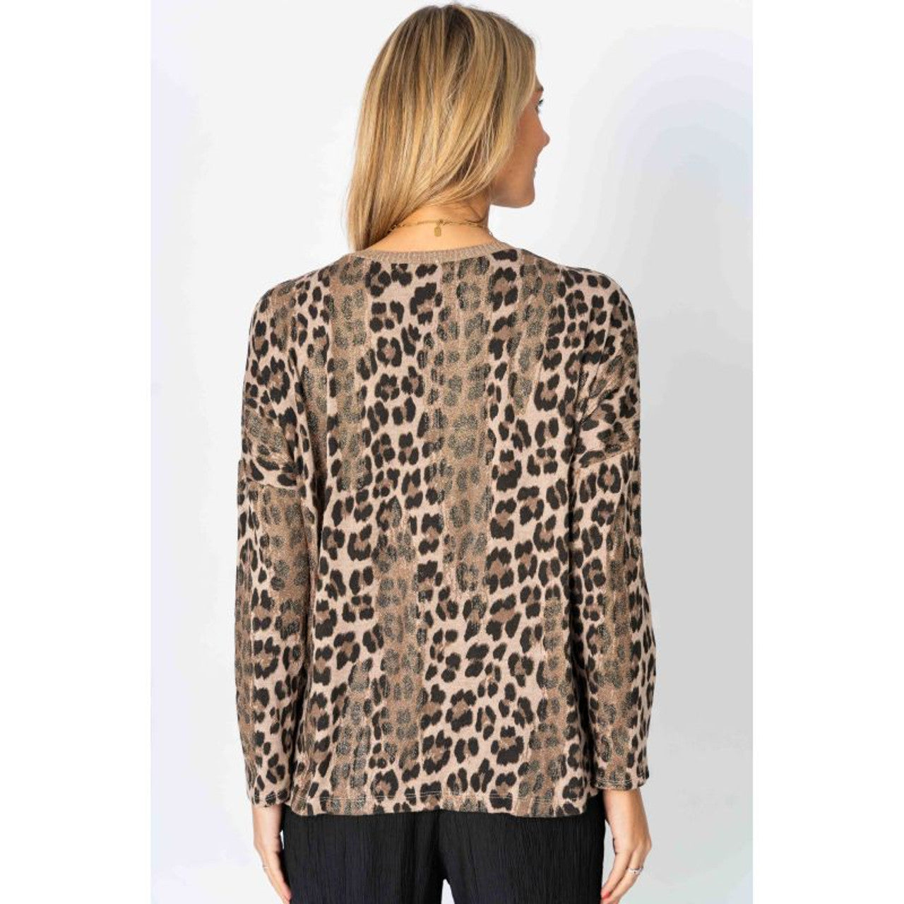 Shimmery Leopard Sweater