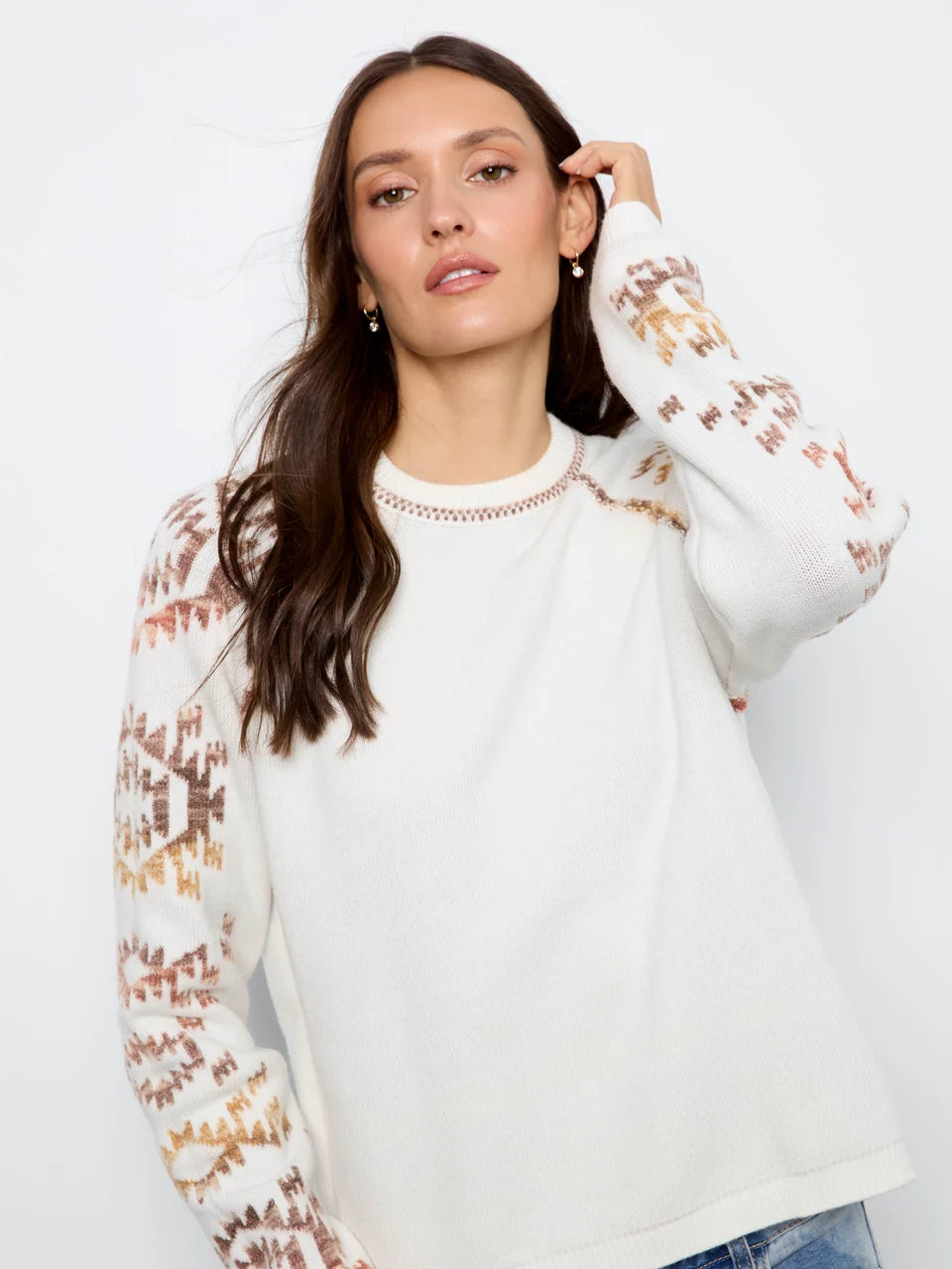 Aztec Reversible Raglan Sweater