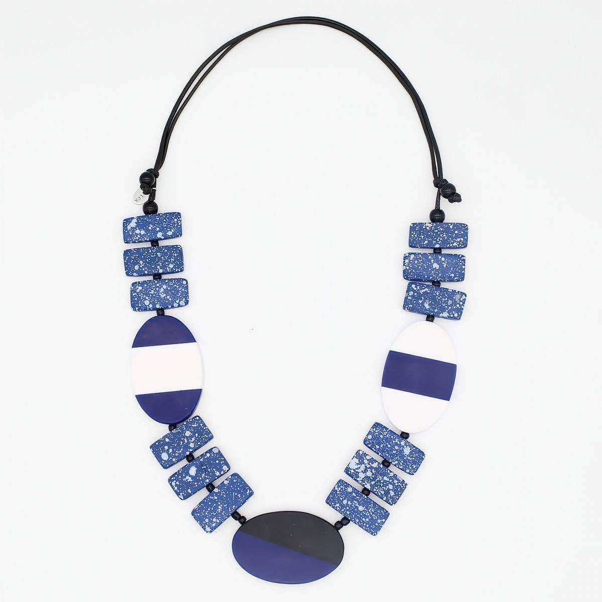 Blue Spackled Monroe Statement Necklace