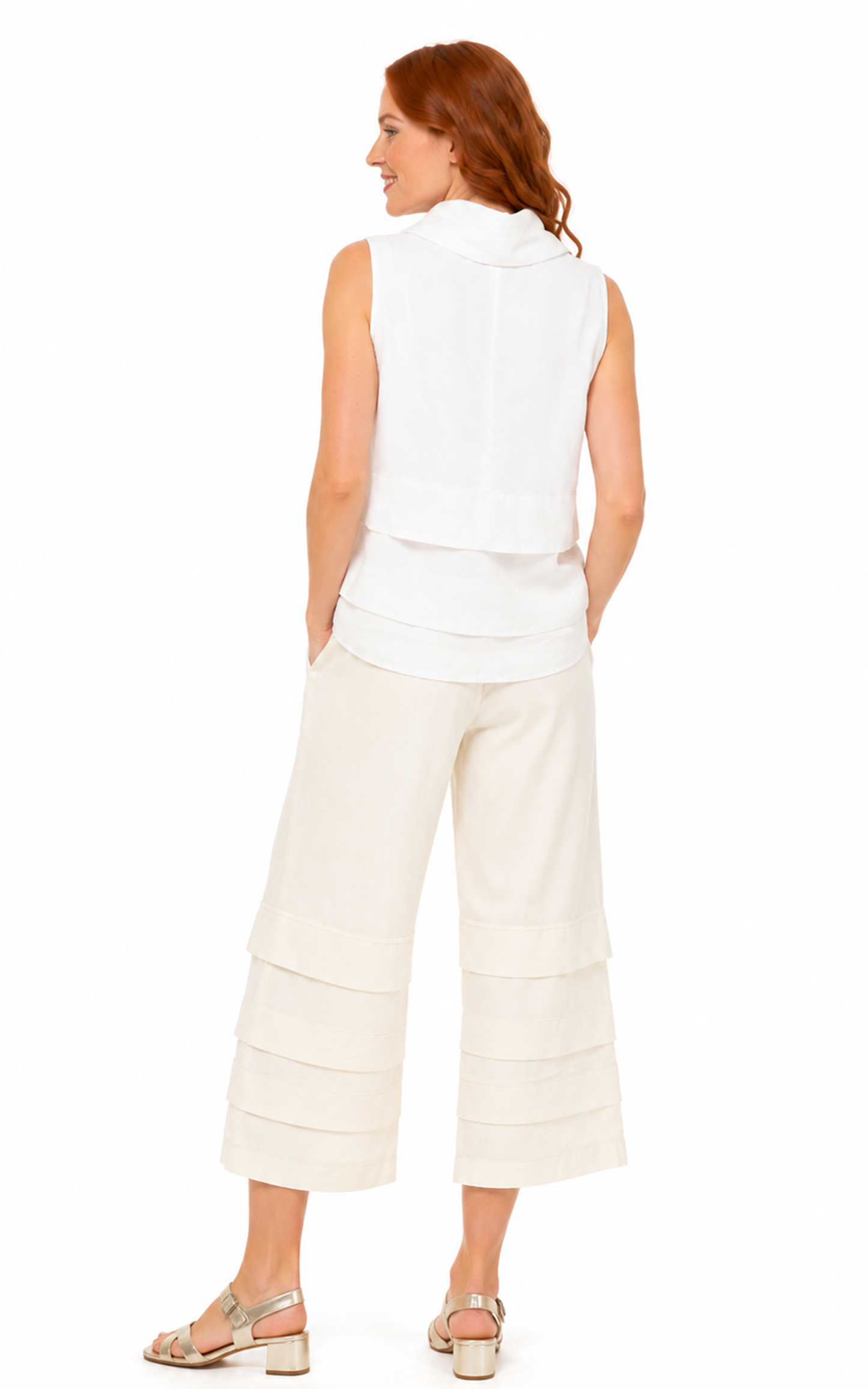 Coastal Bloomer Pant Ivory