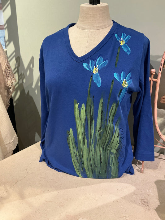 Blue Flowers Tee