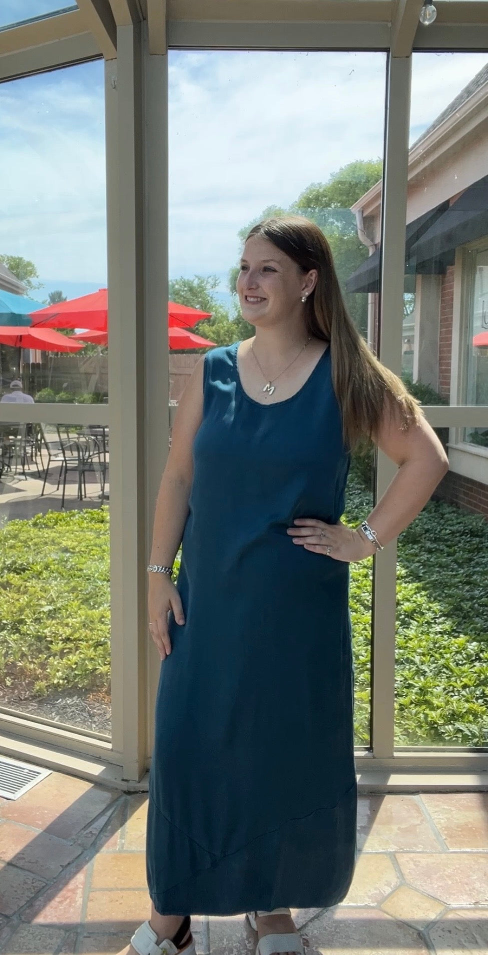 Vintage Satin Long Slip Dress