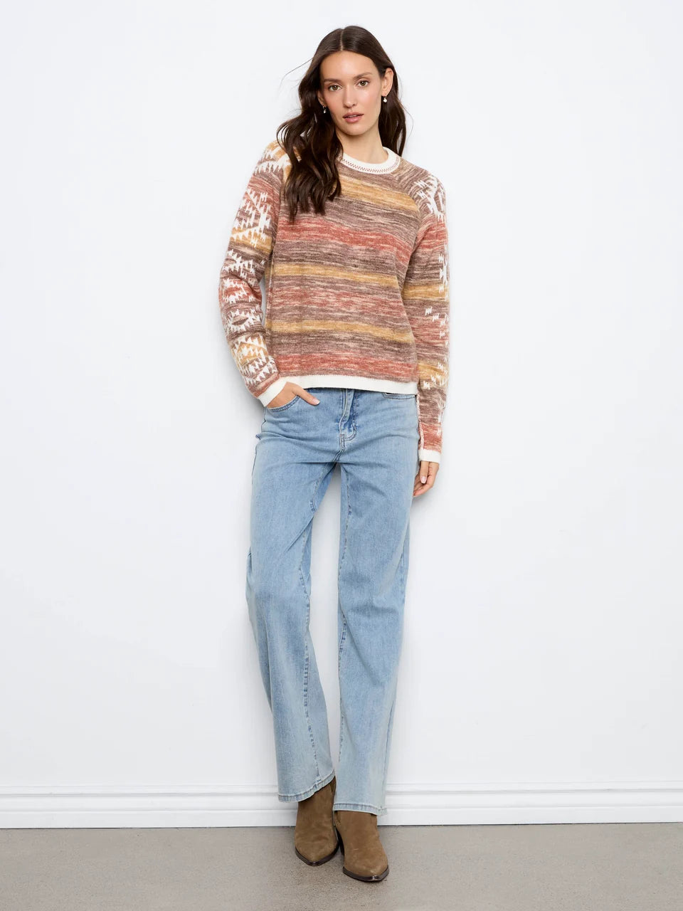 Aztec Reversible Raglan Sweater