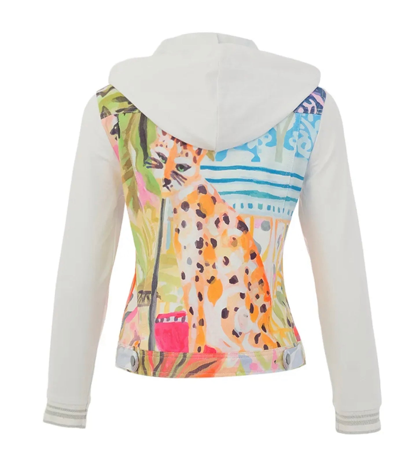 Dolcezza “Cheetah in the City” Art Zip Jacket
