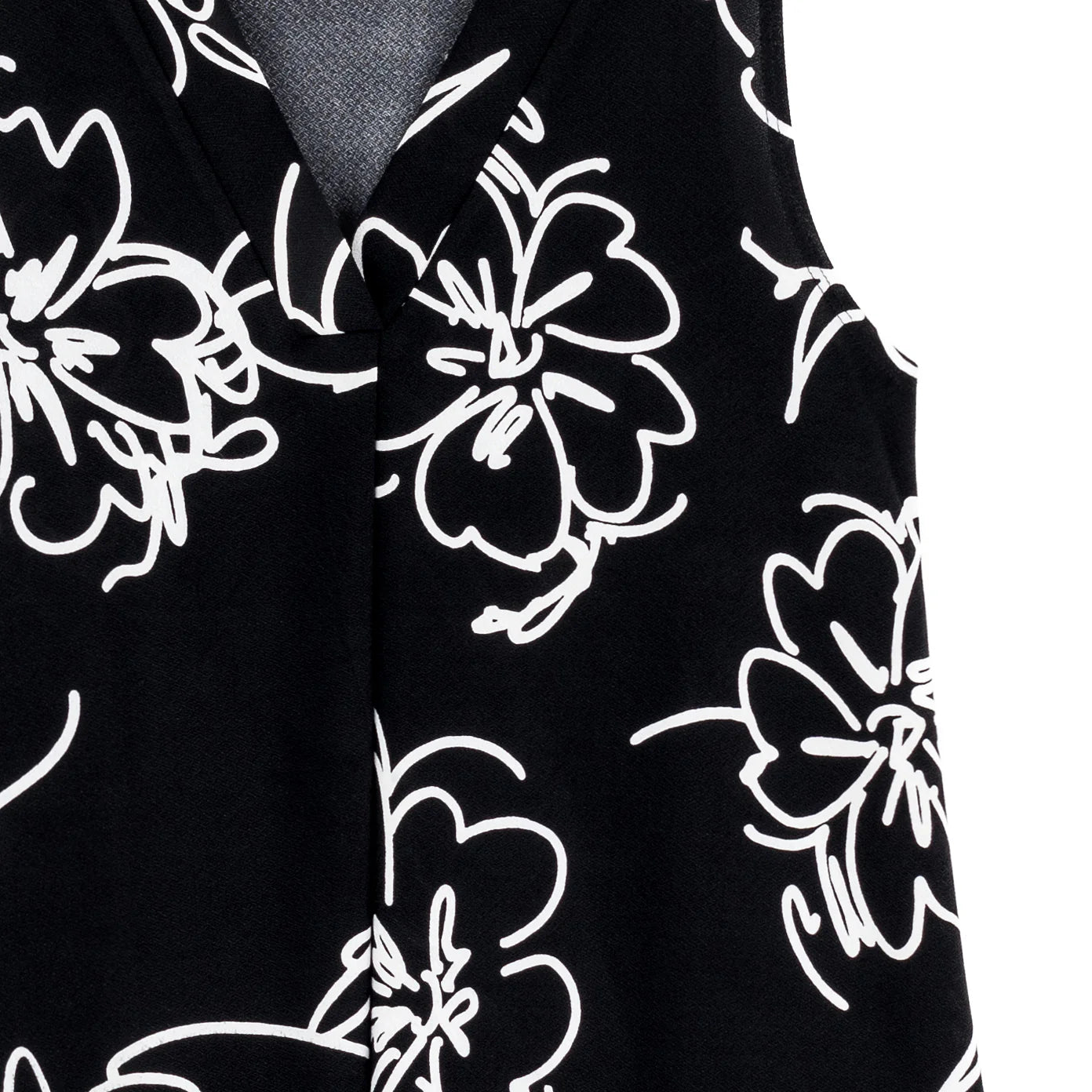 Crepe Knit Asymmetrical Tunic Tank