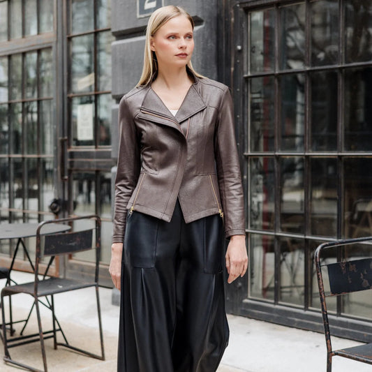 Brown Liquid Leather™ Signature Jacket