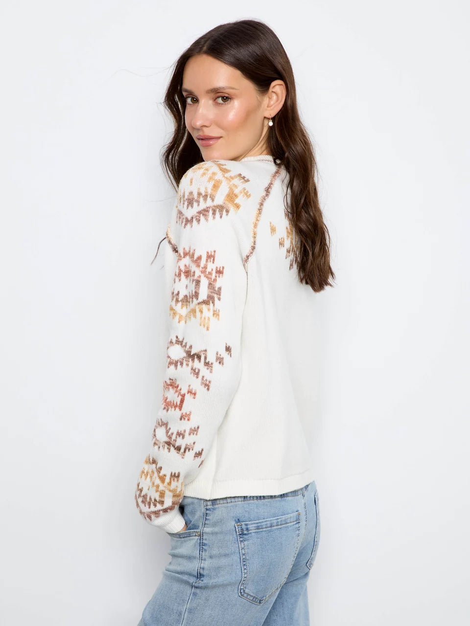 Aztec Reversible Raglan Sweater