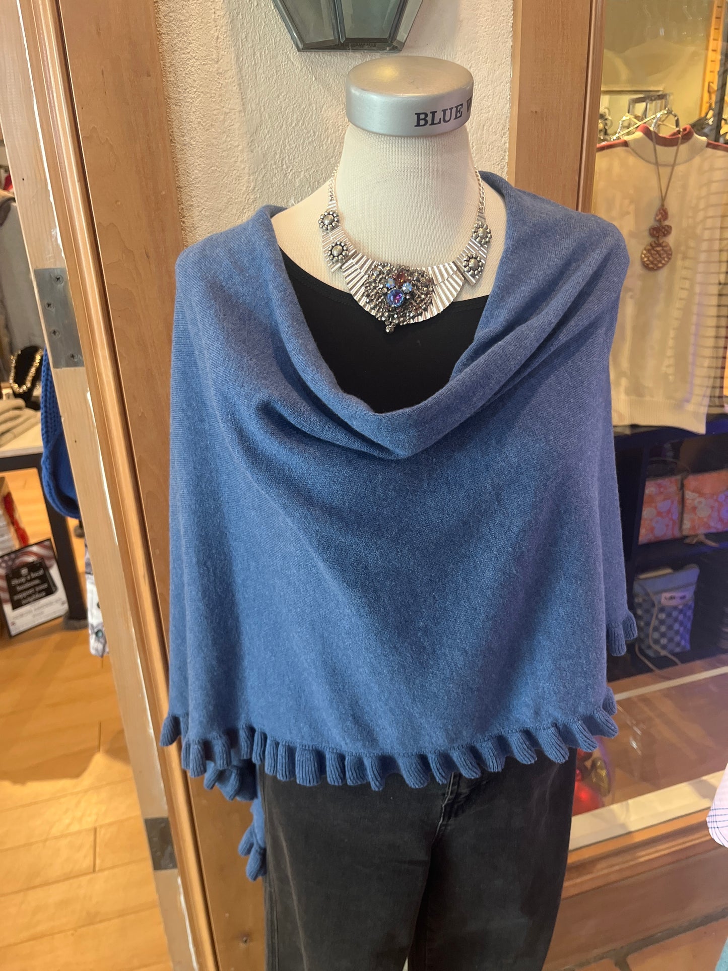 Cotton Cashmere Mini Ruffle Edge Topper