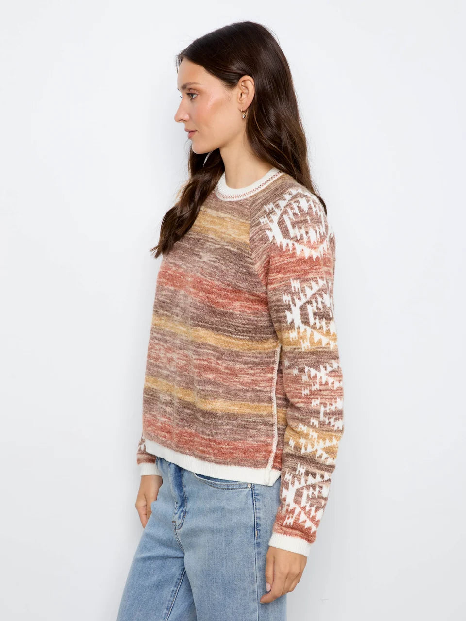 Aztec Reversible Raglan Sweater