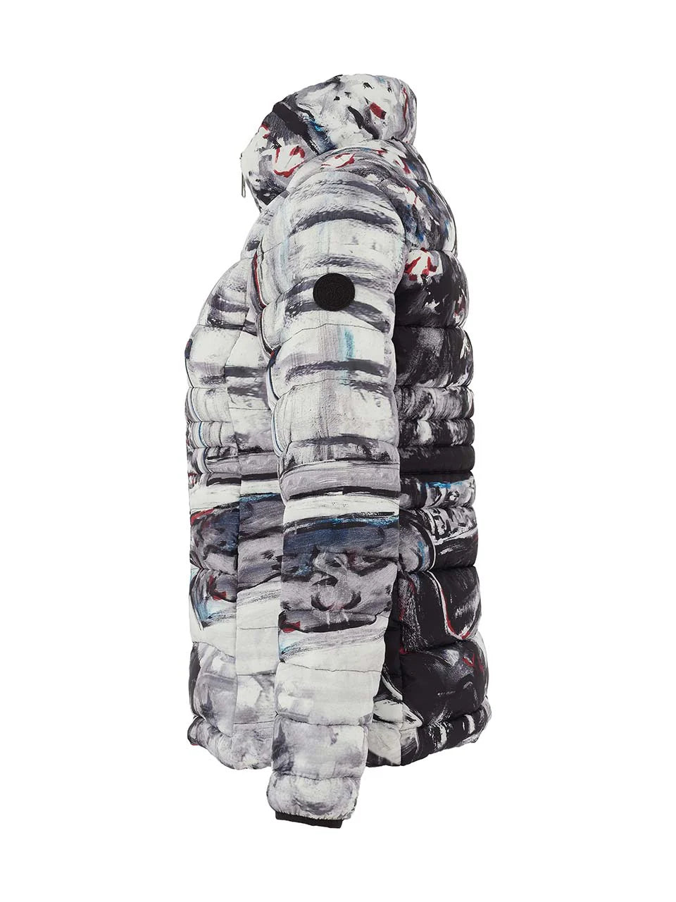 Art-Inspired Stand Collar Jacket