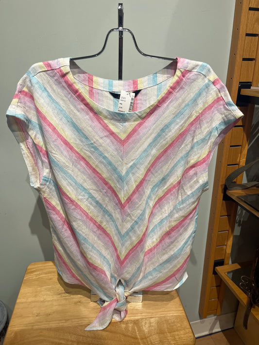 Colorful Front Tie T-Shirt