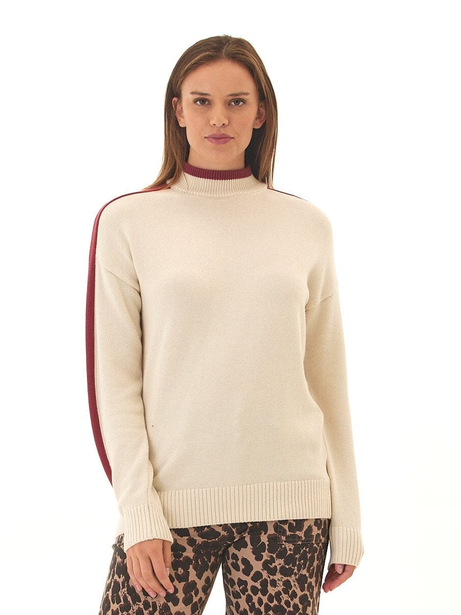 Akikio Cotton Blend Turtleneck Sweater