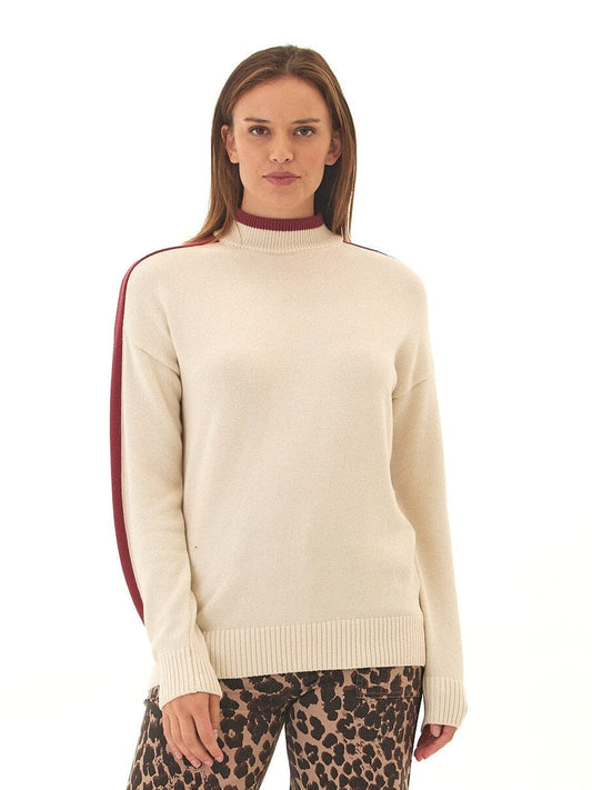 Akikio Cotton Blend Turtleneck Sweater