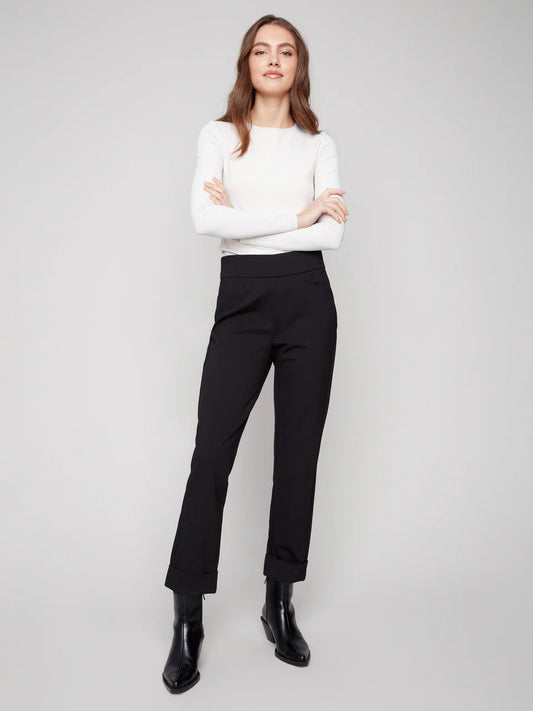 Cuffed Ponte Pants